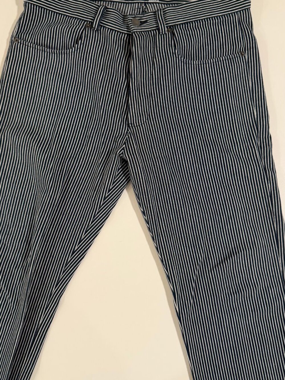 Alex Crane Striped Pants — Navy/White, 32